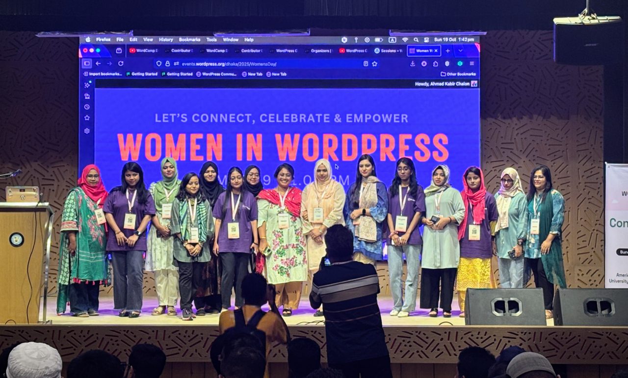WordPress Contributing Day Dhaka 2025 Women In WP